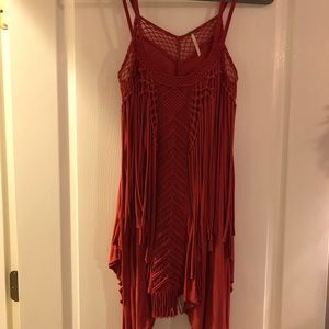 Free People Burnt Orange Dress/Tunic Size S